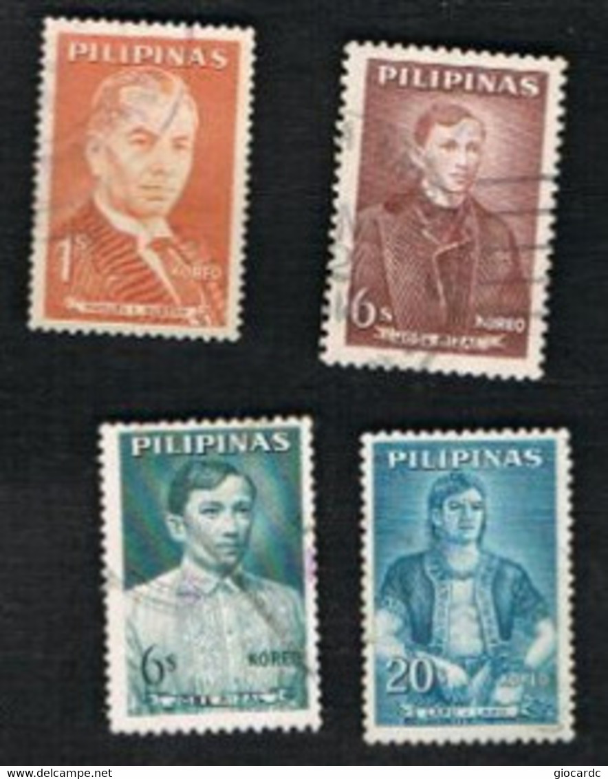 FILIPPINE (PHILIPPINES) - SG 896.902 -  1962  PERSONALITIES  - USED ° - Philippines