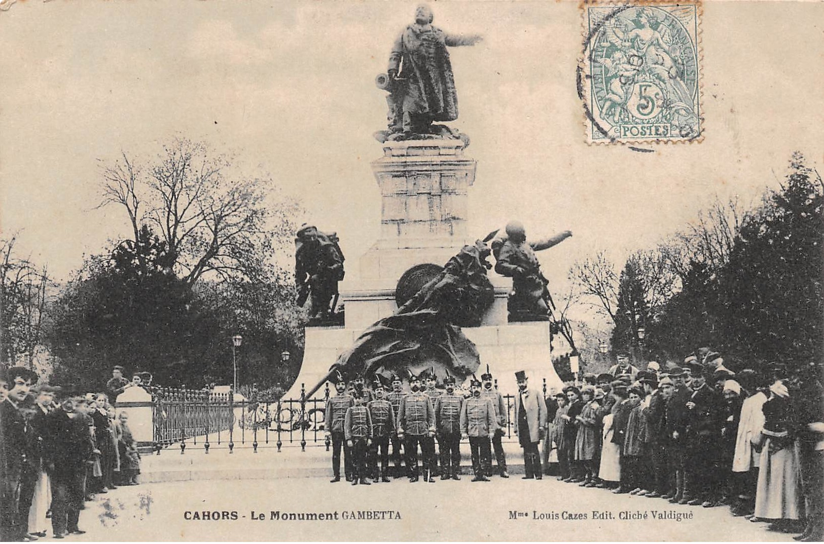 Carte Postale Ancienne - Cahors, Le Monument Gambetta - Cahors