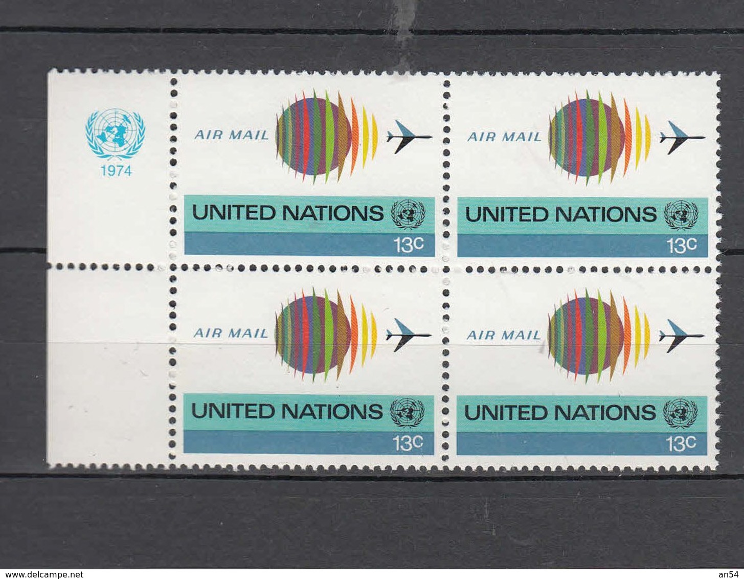 NATIONS  UNIES  NEW-YORK  1974  PA    N° 19   NEUFS**   CATALOGUE YVERT&TELLIER - Posta Aerea
