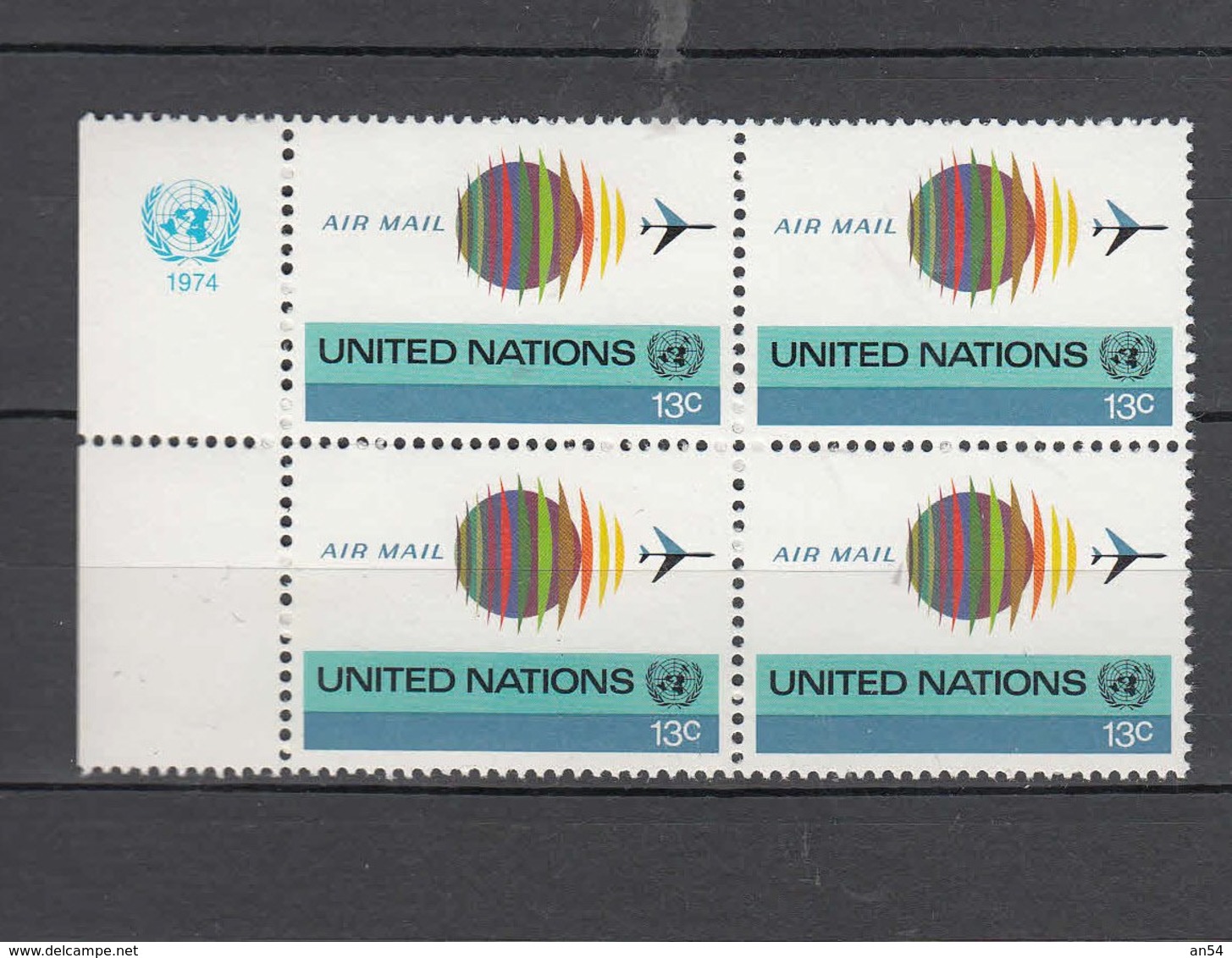 NATIONS  UNIES  NEW-YORK  1974  PA    N° 19   NEUFS**   CATALOGUE YVERT&TELLIER - Poste Aérienne