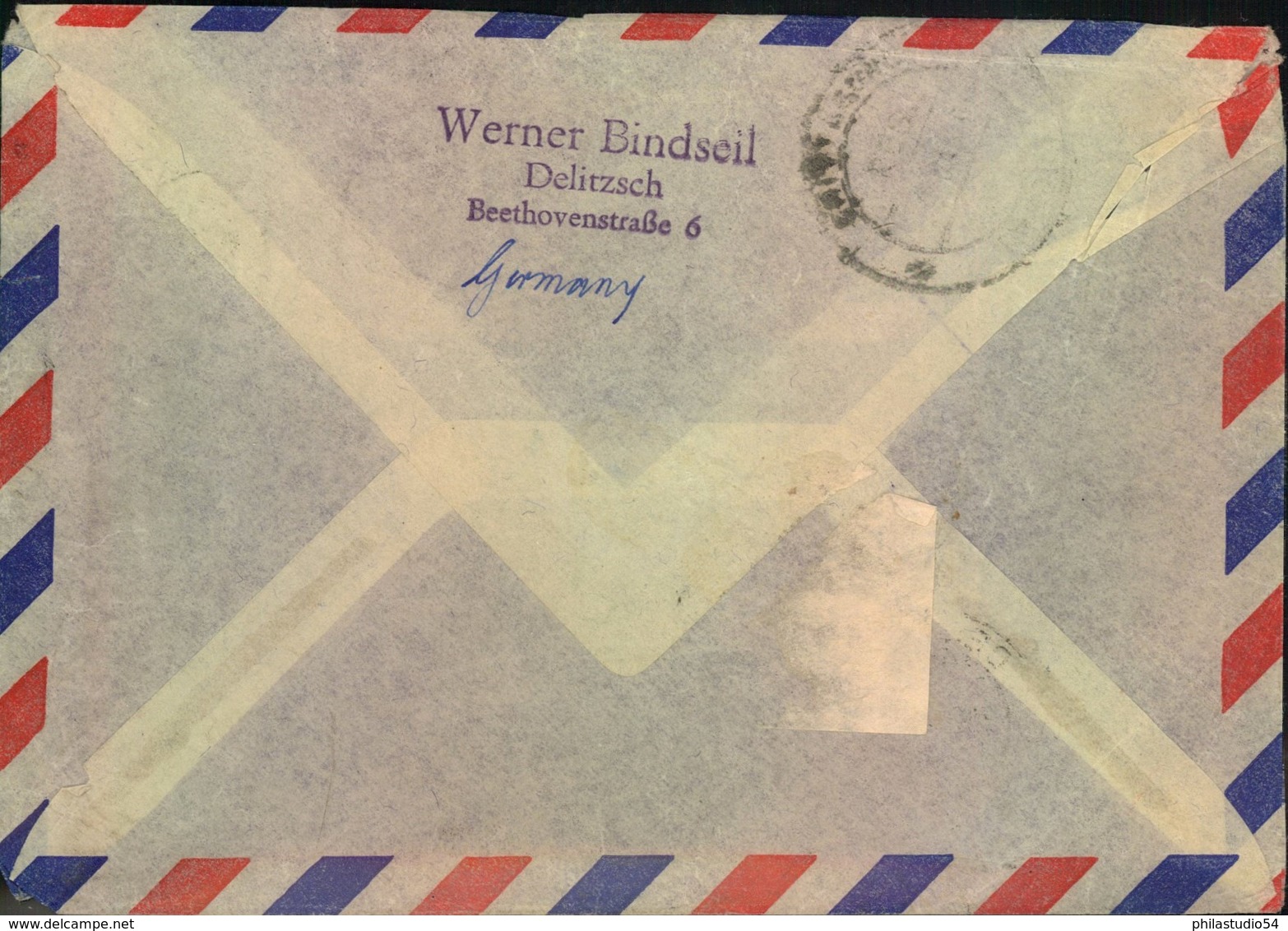 1959, Luftpost-Einschreiben Ab DELITZSCH Nach OST-PAKISTAN (heute Bangla Desh)! - Briefe U. Dokumente