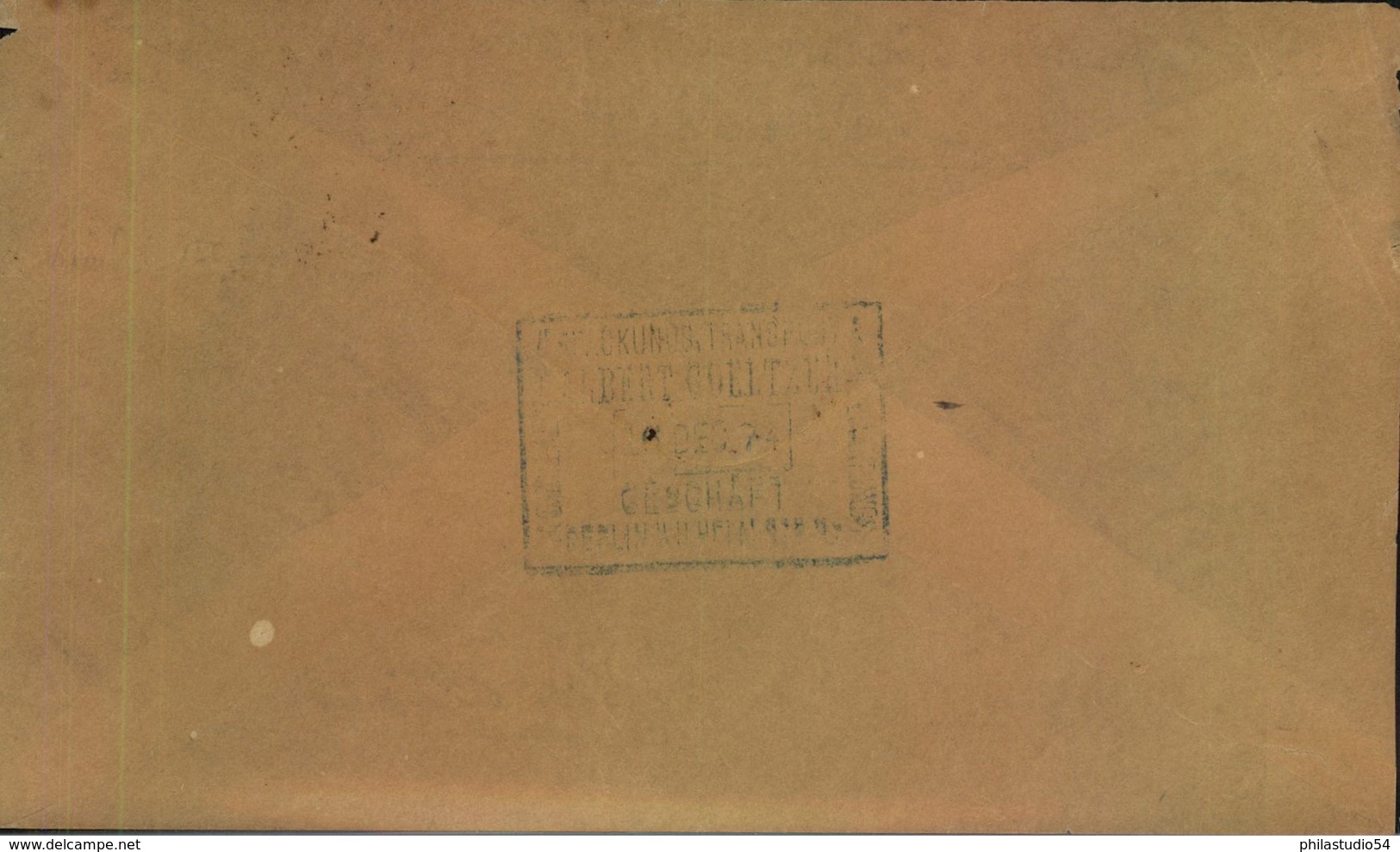 1874, 100er Ortsbrief Frankiert Mit 1/3 Groschen Großer Brustschild Ab "BERLIN P.A.48" - Sonstige & Ohne Zuordnung