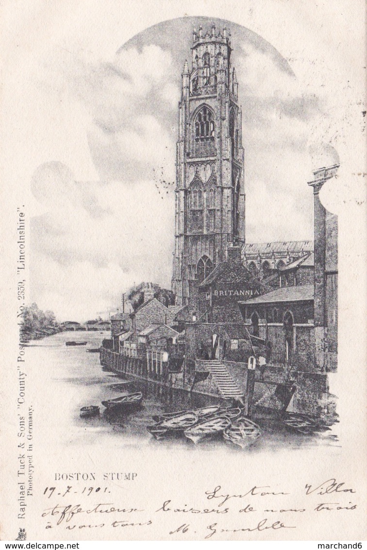 Boston Stump éditeur Raphael Tuck & Sons N°2359 Timbré Oblitération - Lincoln