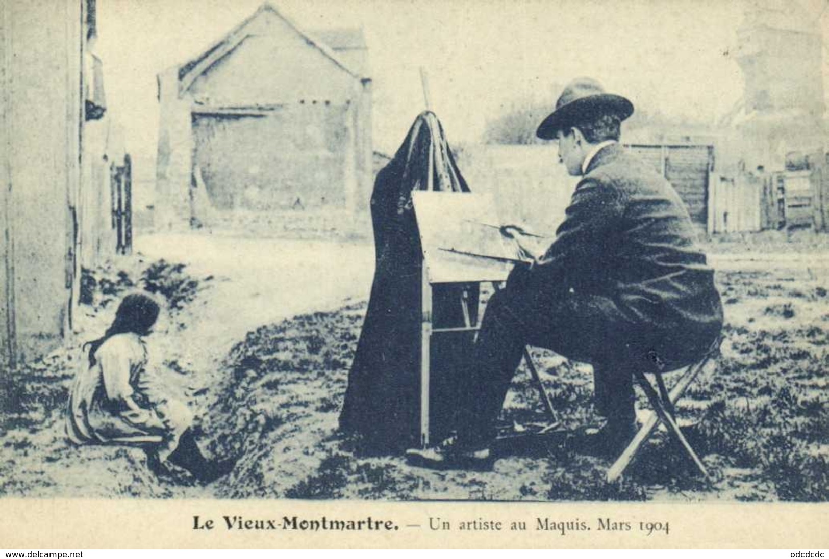 Le Vieux Montmartre Un Artiste Au Maquis Mars 1904 RVCliché J S Medaille D' Honneur De La Ville De Paris - Arrondissement: 18