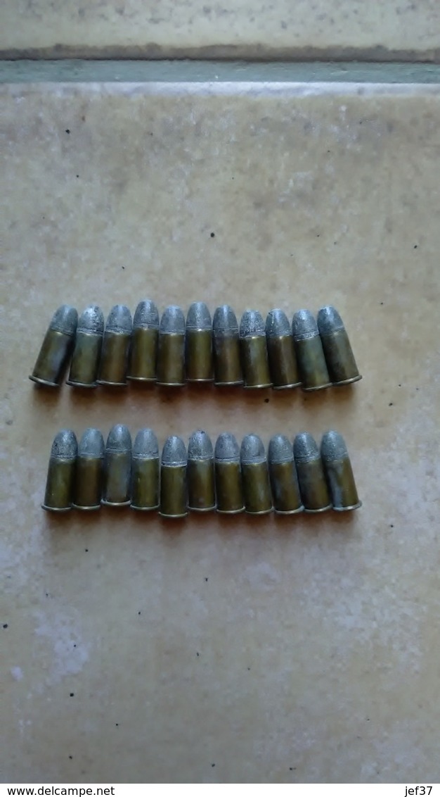 1 LOT DE 22 BALLES 320 POUDRE NOIRE - Armes Neutralisées