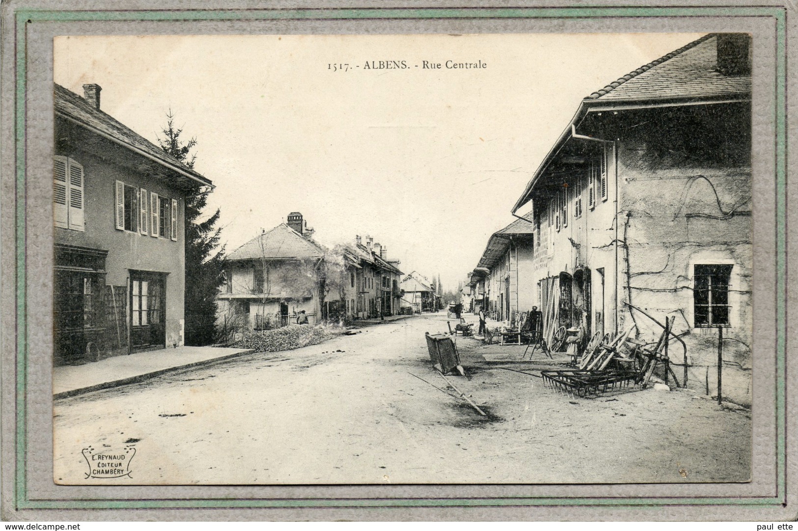 CPA - ALBENS (73) - Aspect De L'atelier Du Maréchal-ferrand De La Rue Centrale Au Début Du Siècle - Albens