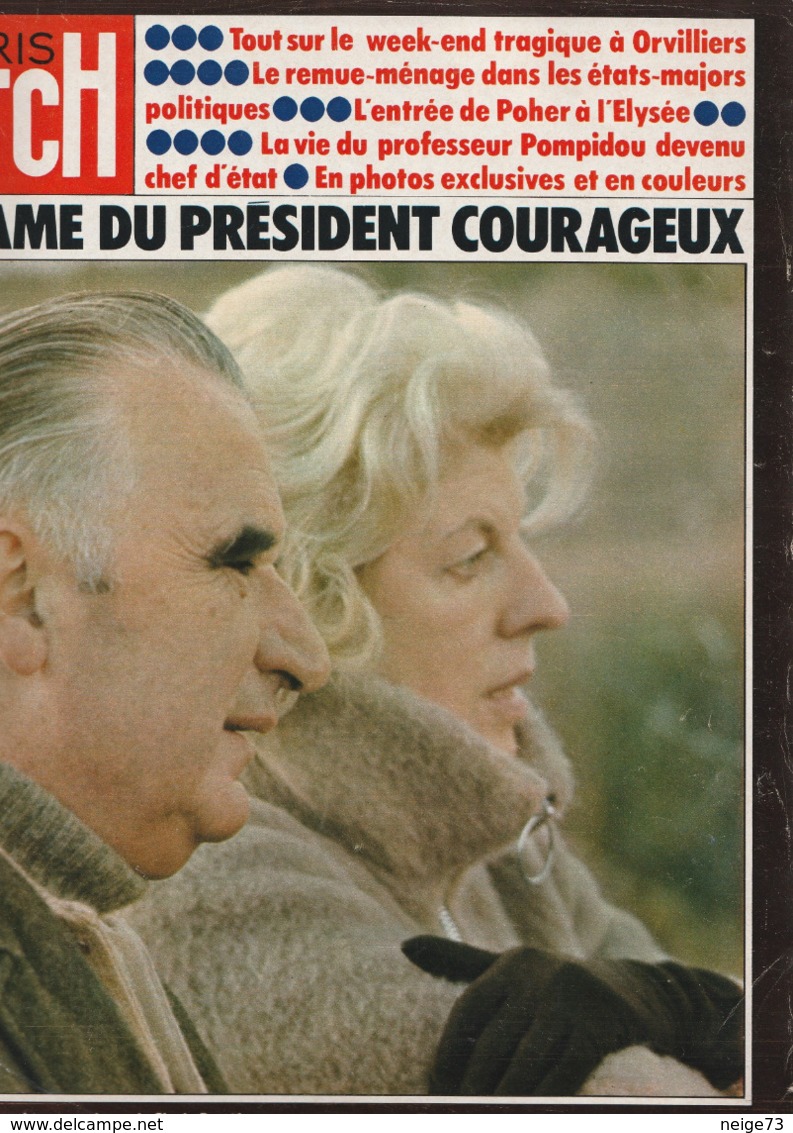 Paris Match - Le Drame Du Président Courageux - 13 Avril 1974 - 1950 - Heute