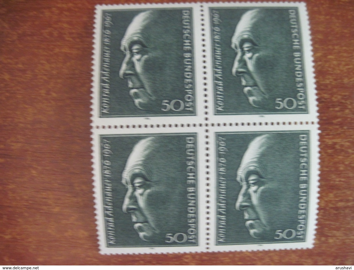 Germany 1976 Konrad Adenauer  Blocks 4 MNH - Unused Stamps