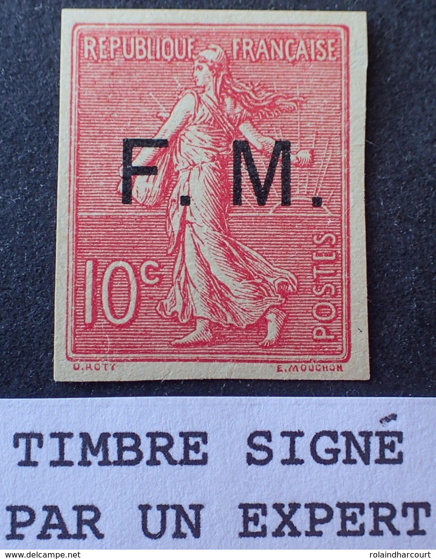 R1615/1126 - 1906 - TYPE SEMEUSE - F.M. - N°4b NEUF(*) LUXE ☛ Signé BRUN Expert - Cote : 200,00 € (timbre Toujours SG) - Francobolli  Di Franchigia Militare