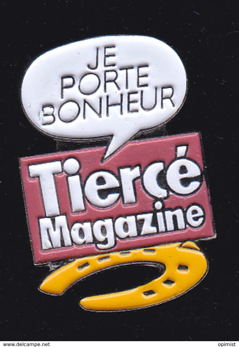 60059-Pin's. Tiercé Magazine.Presse.journal.jeux.cheval. - Spelletjes