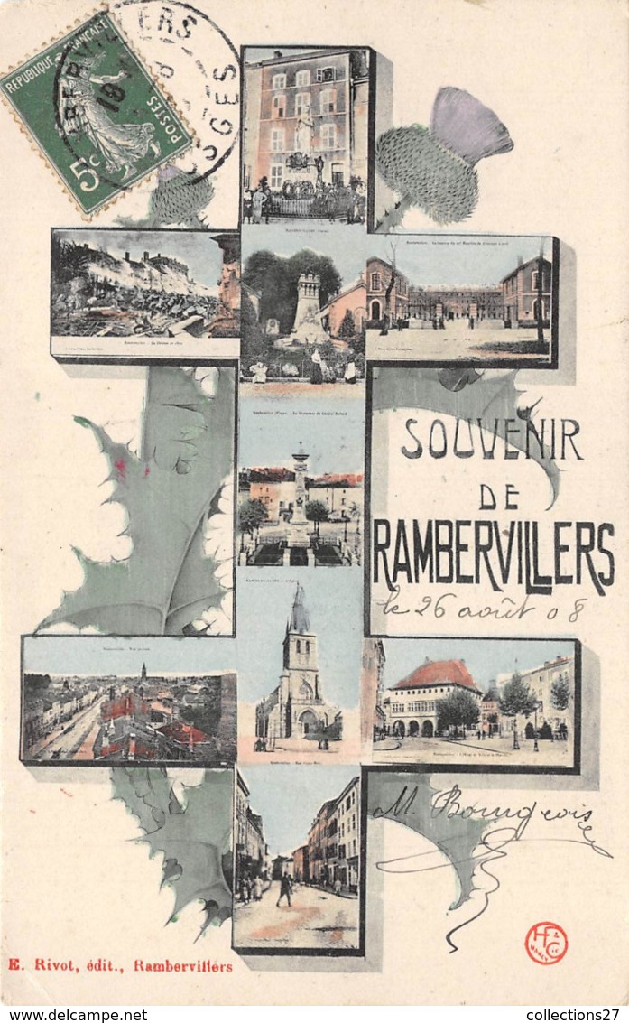 88-RAMBERVILLERS- SOUVENIR MULTIVUES - Rambervillers