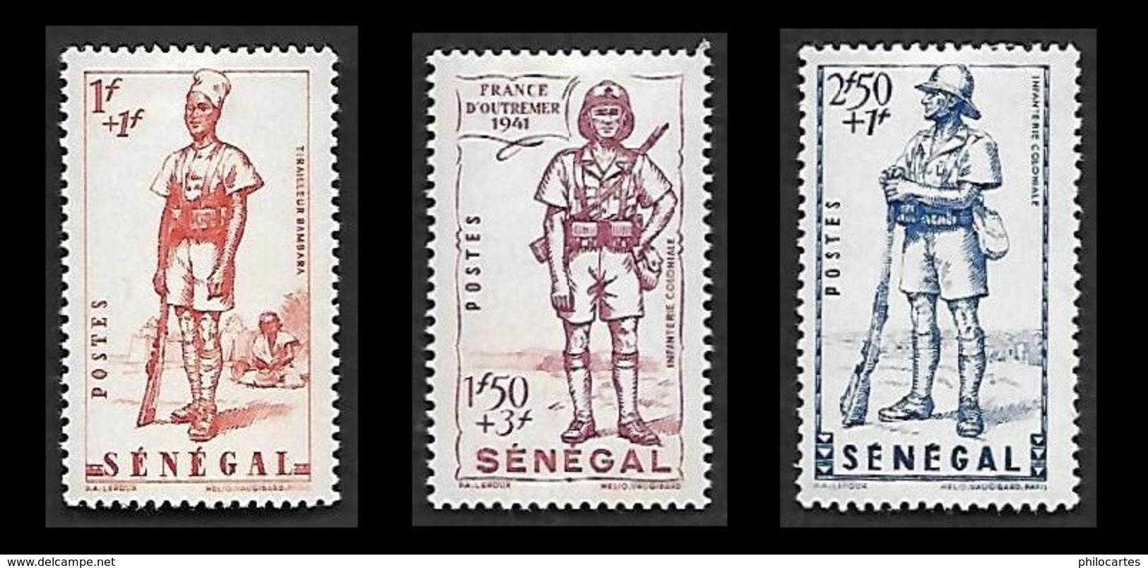 SENEGAL  1941  -  Y&T  170 à 172  - Défense De L'Empire   -  NEUFS* - Neufs