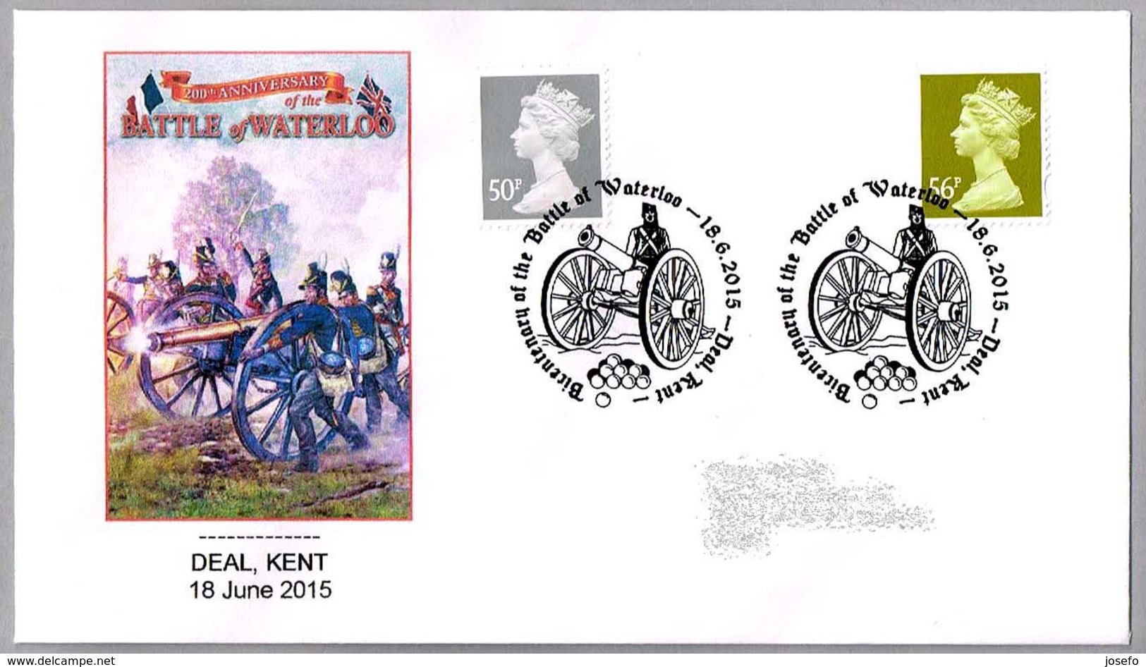 200 Años BATALLA DE WATERLOO - 200 Years BATTLE OF WATERLOO. Deal, Kent, 2015 - Napoleón