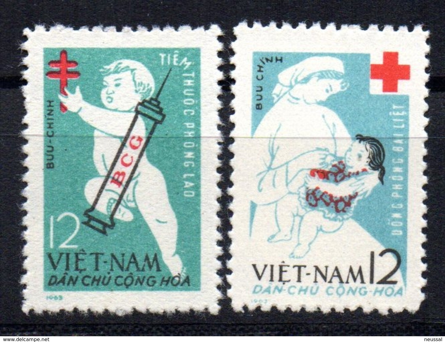 Sellos Nº 318/9 Vietnam - Vietnam