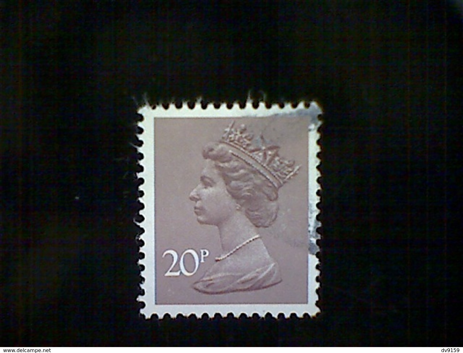 Great Britain, Scott #MH112, Used(o), 1980, Machin: Queen Elizabeth II, 20p, Purplish Gray - Machins