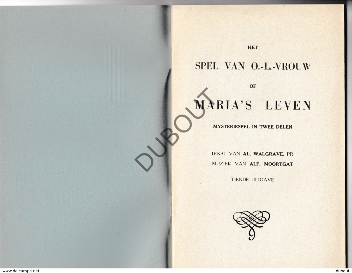 HALLE Het Spel Van OLV Of Maria's Leven - Het Mariaspel - Walgrave 1954  (R202) - Oud