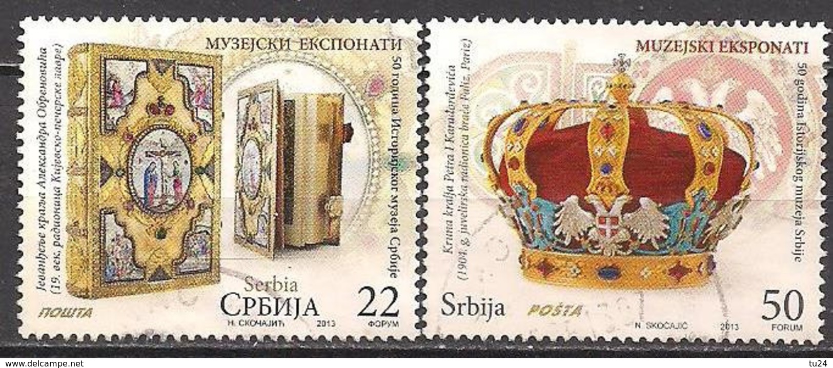 Serbien  (2013)  Mi.Nr.  491 + 492  Gest. / Used  (4fc32) - Servië