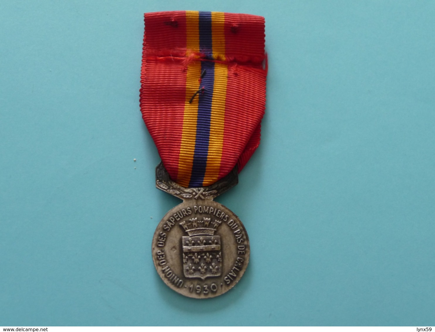 Médaille D'Honneur Des Sapeurs -Pompiers Du Pas De Calais 1930 - France