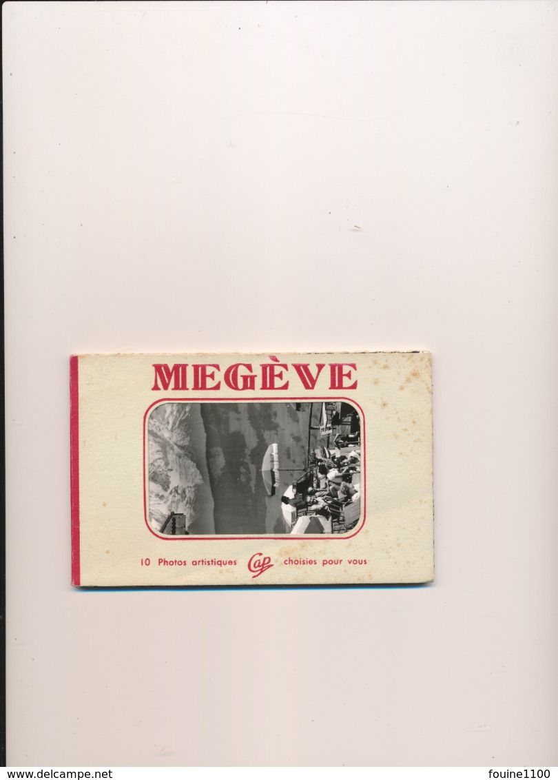 Carnet De 10 Cartes De MEGEVE (  Les Premières Cartes Se Détachent Du Carnet ) - Megève