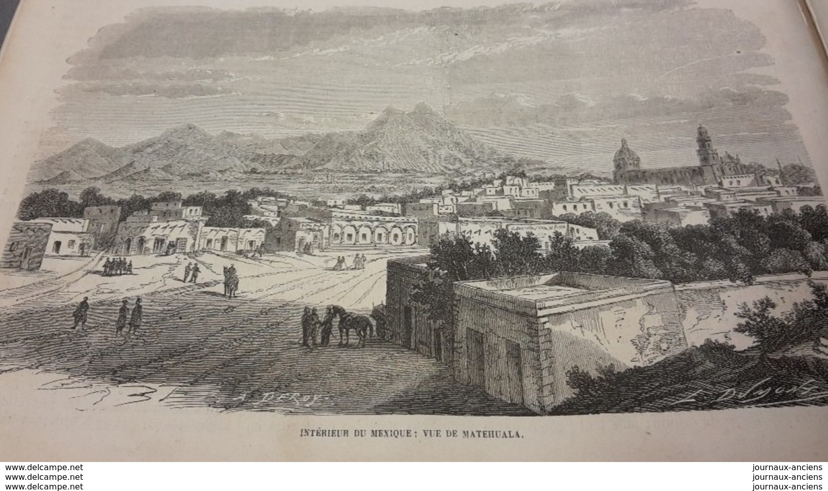 1864 AGEN Jacques JASMIN - MEXIQUE VUE DE MATEHUALA - PONDICHÉRY JAGERNAT LE GANGE - MARSEILLE - DESSIN GAVARNI - Riviste - Ante 1900