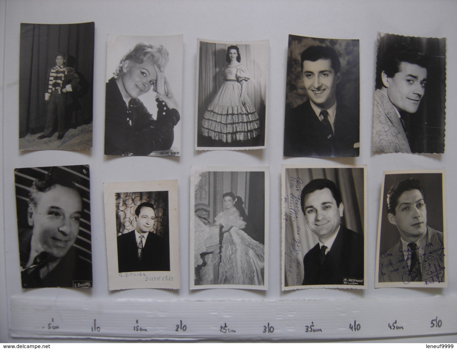 Lot 4 PHOTO Artistes Varietes Theatre Opera Spectacle Cabaret Music Hall DIJON - Célébrités