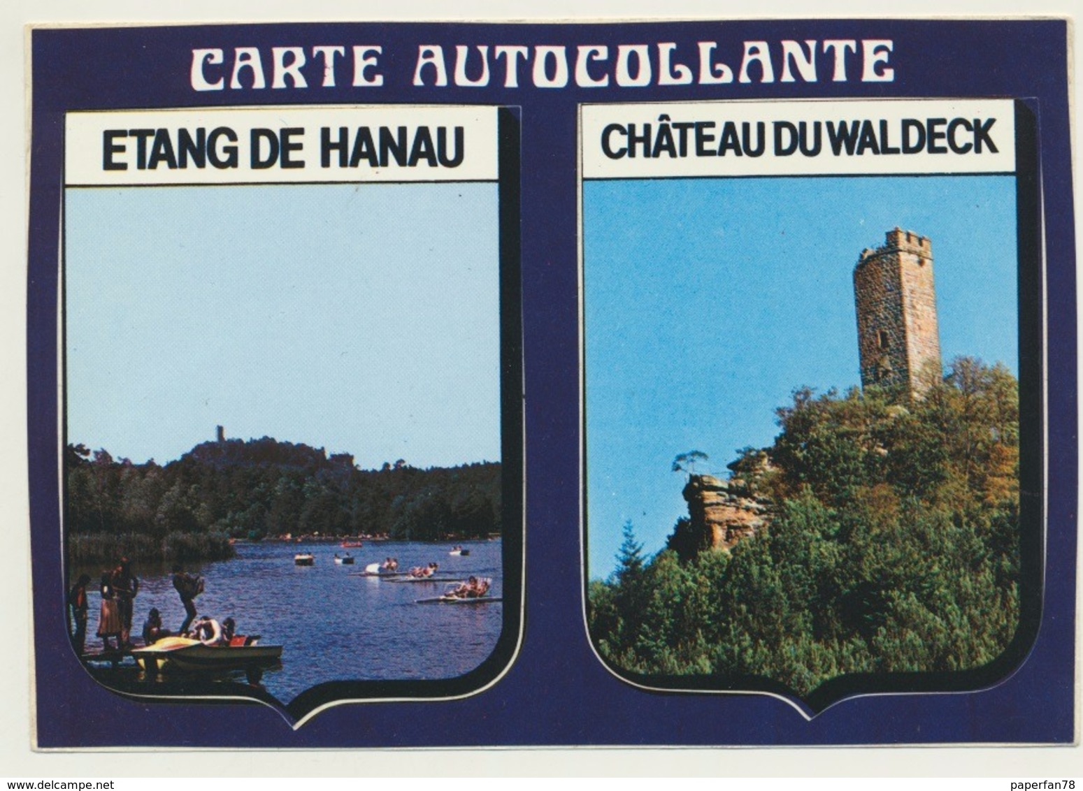 Sticker Aufkleber Autocollant Etang De Hanau Chateau Du Waldeck - Adesivi