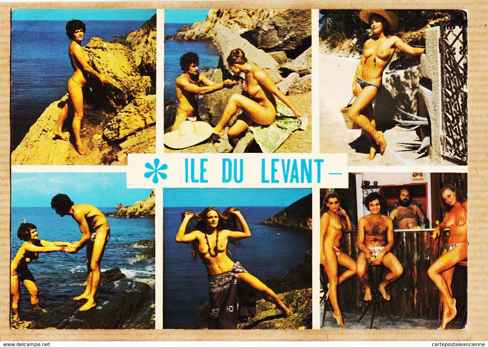 X83253 Ile Du LEVANT Var Naturisme Cité Naturiste TOPLESS Souvenir Multivues 1970s Naturistes Héliopolis - Andere & Zonder Classificatie