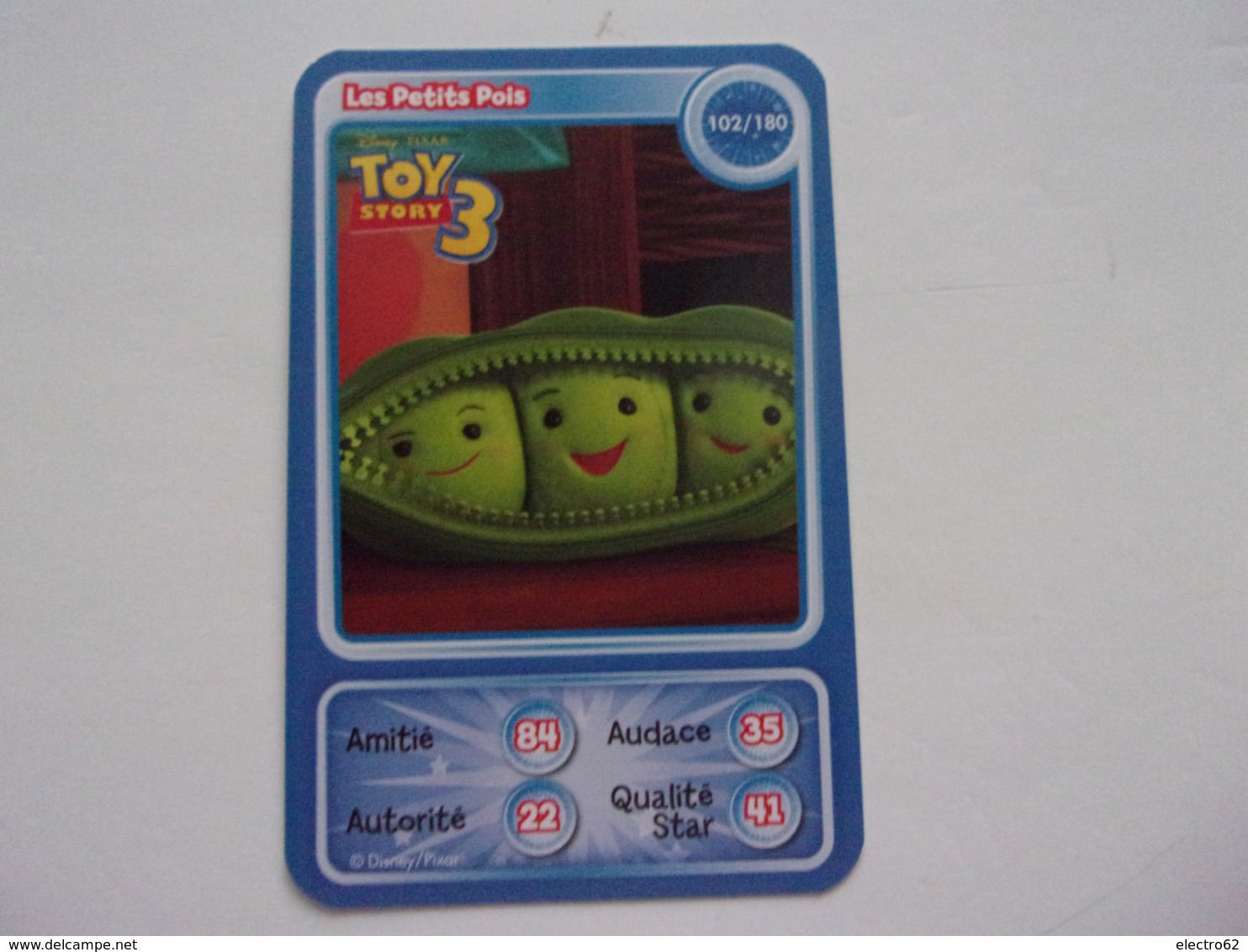 Carte Disney AUCHAN Les Petits Pois Toy Story 3 - Autres & Non Classés