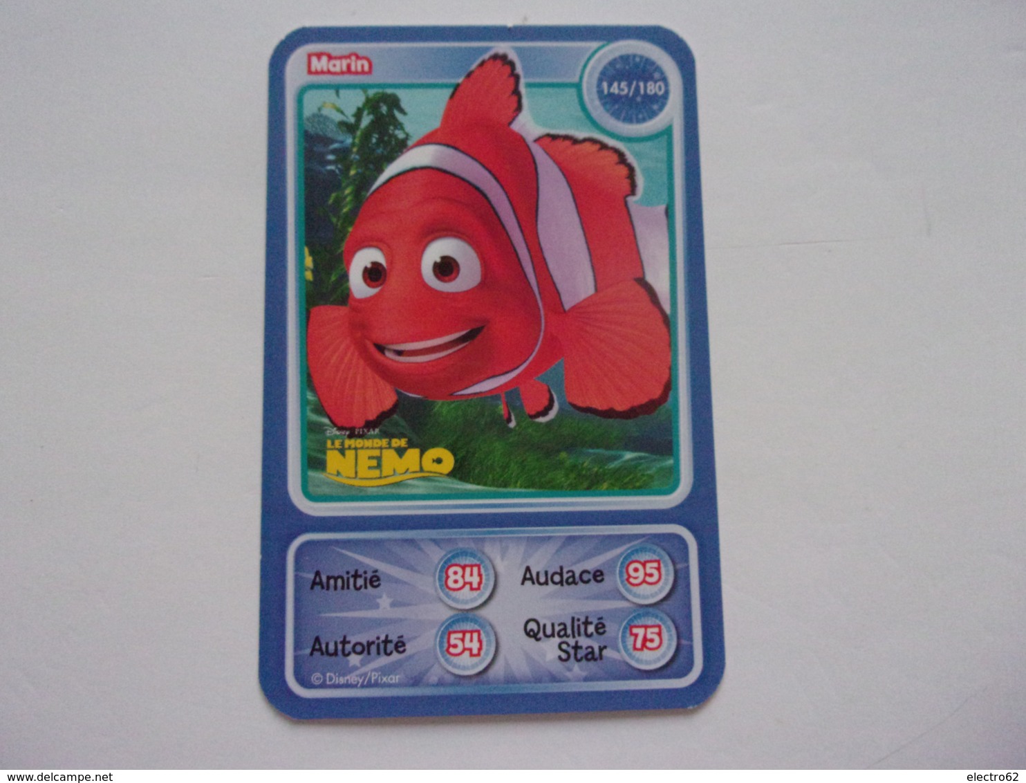 Carte Disney AUCHAN  Marin Le Monde De Nemo - Autres & Non Classés