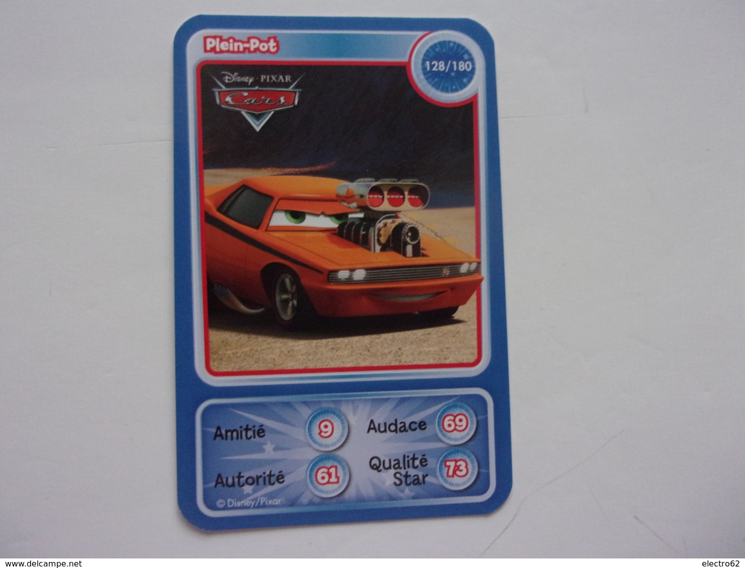 Carte Disney AUCHAN  Cars Plein-pot Auto Carro Car Voiture - Autres & Non Classés