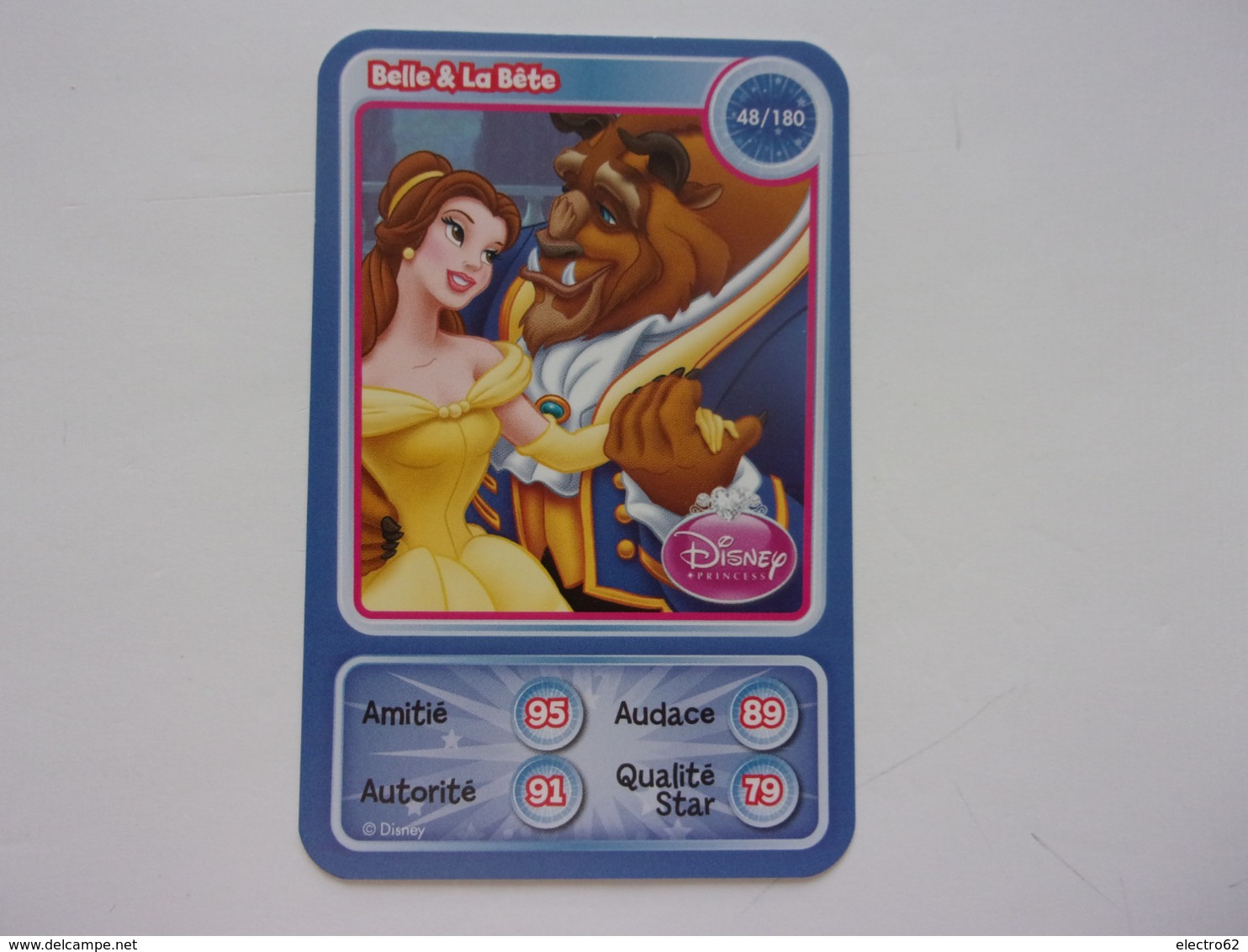 Carte Disney AUCHAN  Belle & La Bête Princesse - Autres & Non Classés