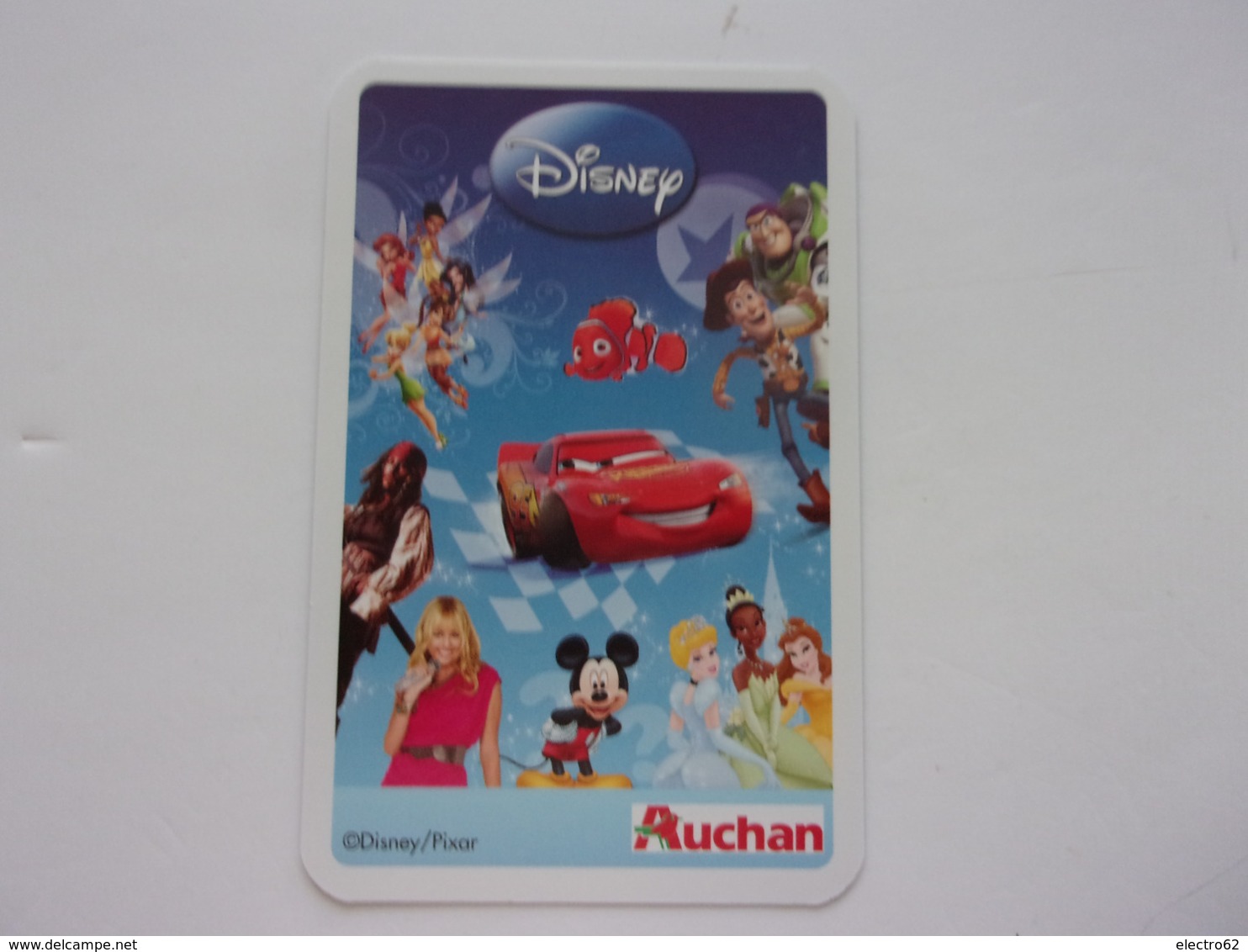 Carte Disney AUCHAN  Karting TOY STORY Car Auto Carro Voiture - Autres & Non Classés