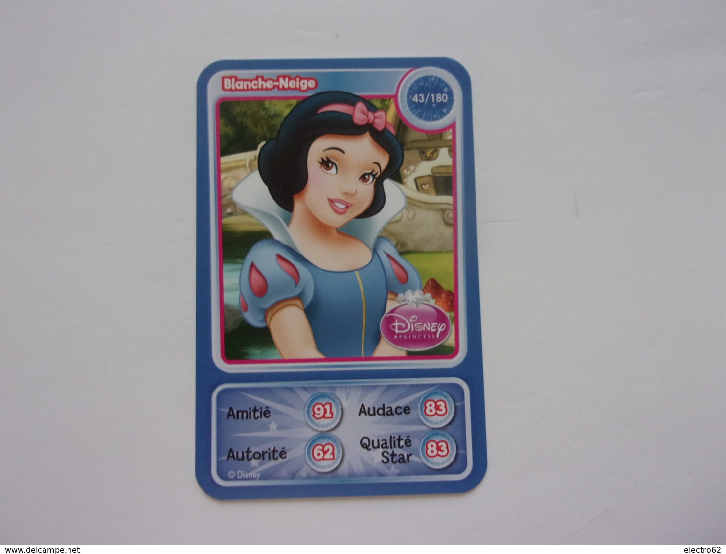 Carte Disney AUCHAN  Blanche-Neige Princesse - Autres & Non Classés