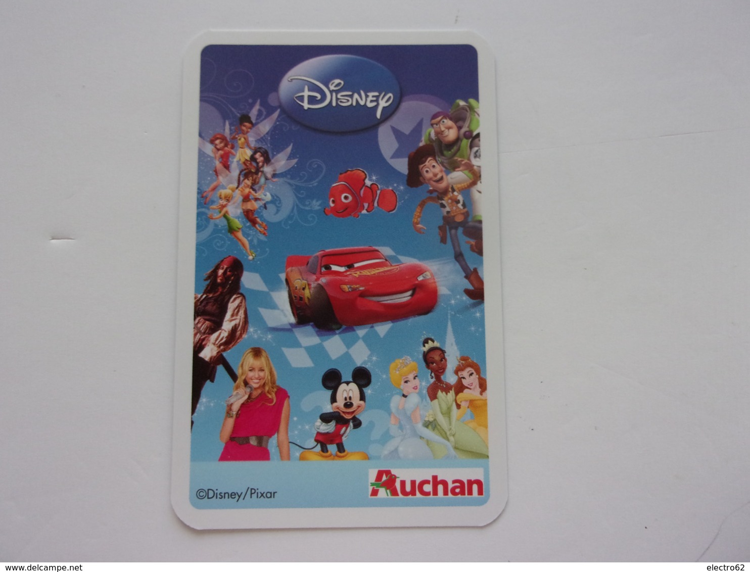 Carte Disney AUCHAN  Dingo Mickey Mouse - Autres & Non Classés