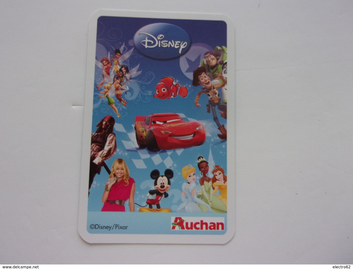 Carte Disney AUCHAN  Andy TOY STORY - Autres & Non Classés