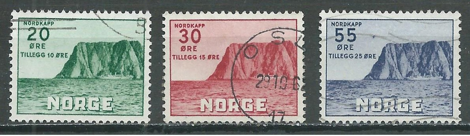 Norvège YT N°345/347 Association Touristique Oblitéré ° - Oblitérés