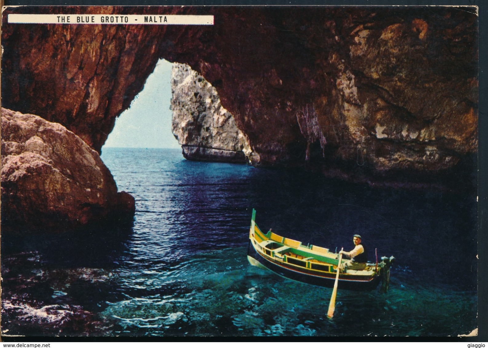 °°° 14605 - MALTA - THE BLUE GROTTO - 1975 With Stamps °°° - Malta