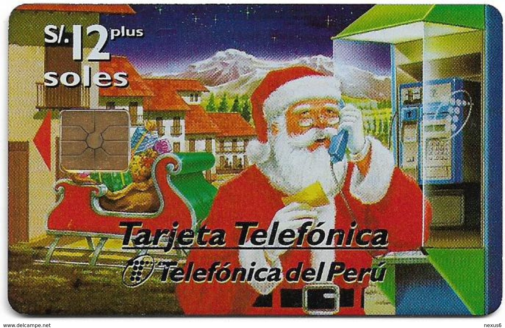 Peru - Telefónica - Navidad Christmas '97, 12Sol, 20.000ex, Used - Peru