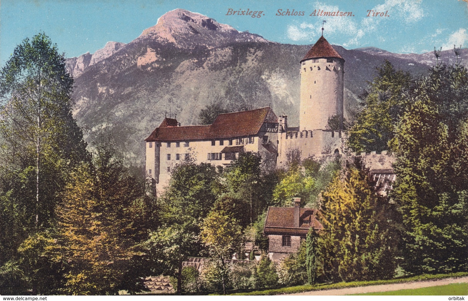 Brixlegg * Schloss Altmatzen, Gesamtansicht, Gebirge, Tirol, Alpen * Österreich * AK819 - Brixlegg