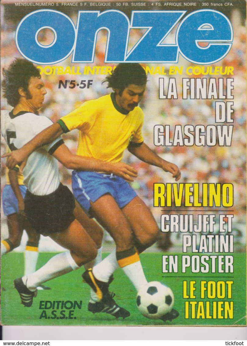 Football Magazine ONZE N° 5 Edition ASSE 1976 - Otros & Sin Clasificación