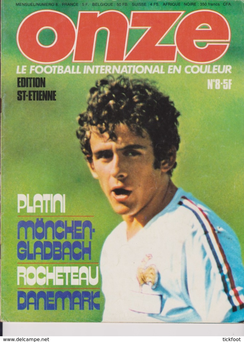 Football Magazine ONZE N° 8 Edition ASSE 1976 - Otros & Sin Clasificación