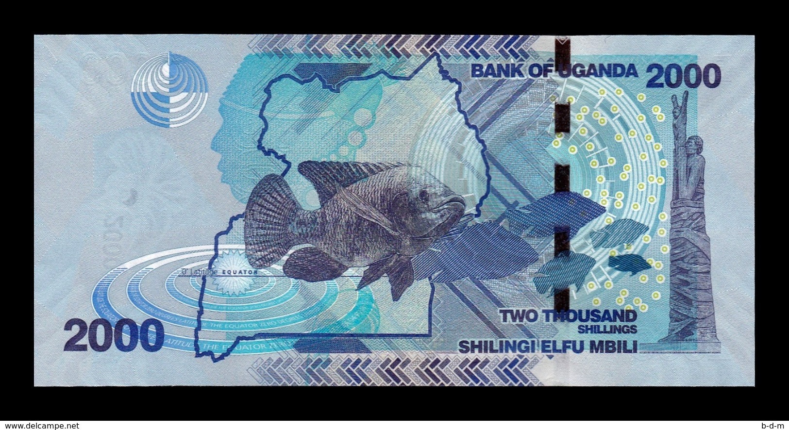 Uganda 2000 Shillings 2017 Pick 50d SC UNC - Uganda