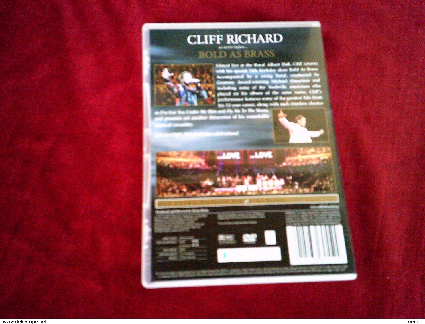 CLIFF RICHARD  BOLD AS BRASS LIVE AT THE  ROYAL ALBERT HALL - Concert & Music