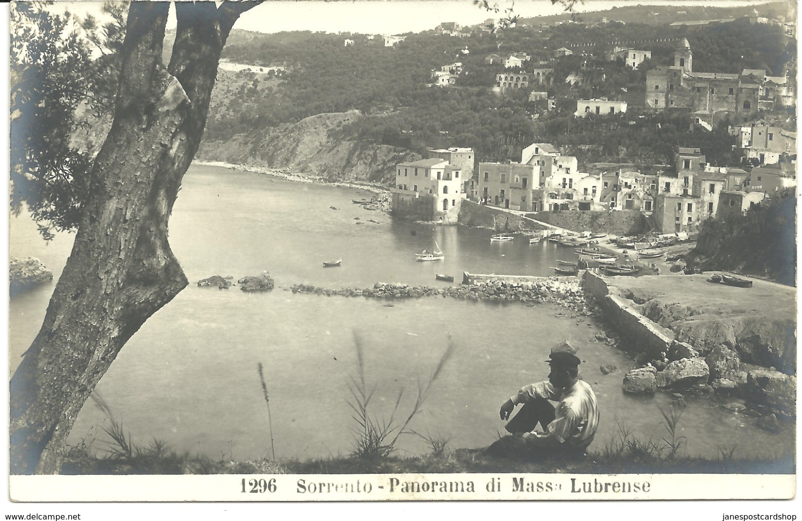 REAL PHOTOGRAPHIC POSTCARD - SORRENTO - PANORAMA DI MASSA LUBRENSE - CAMPANIA - ITALY - Other & Unclassified