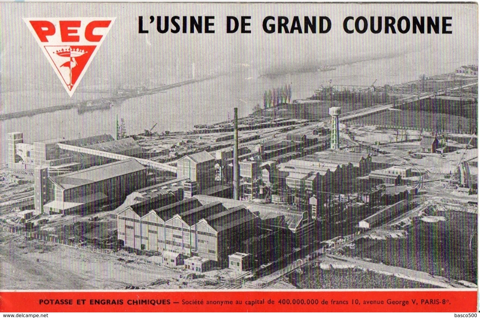 1953 GRAND COURONNE - USINE PEC (Potasse Engrais Chimiques) Livret De 9 Photos Inédites - Other & Unclassified