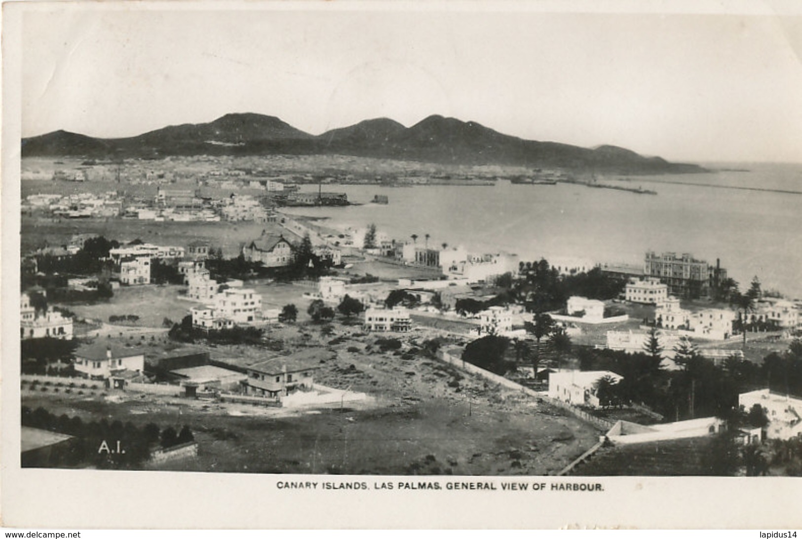 AP 20 /  C P A -  ESPAGNE- CANARY ISLAND LAS PALMAS GENERAL VIEW OF HARBOUR - La Palma