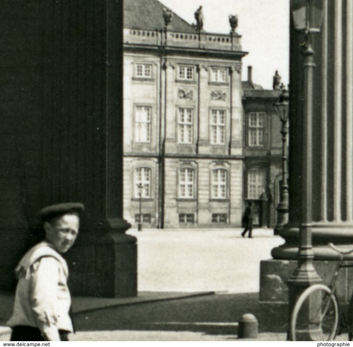 Danemark Copenhague Amalienborg Colonnade Ancienne Photo Stereo NPG 1900 - Stereoscopic