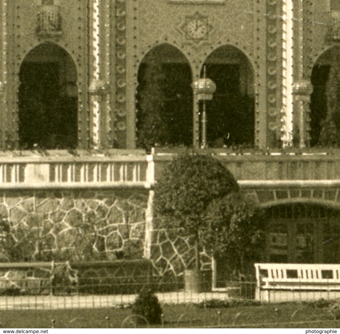 Danemark Copenhague Jardins De Tivoli Bazar Ancienne Photo Stereo NPG 1900 - Photos Stéréoscopiques