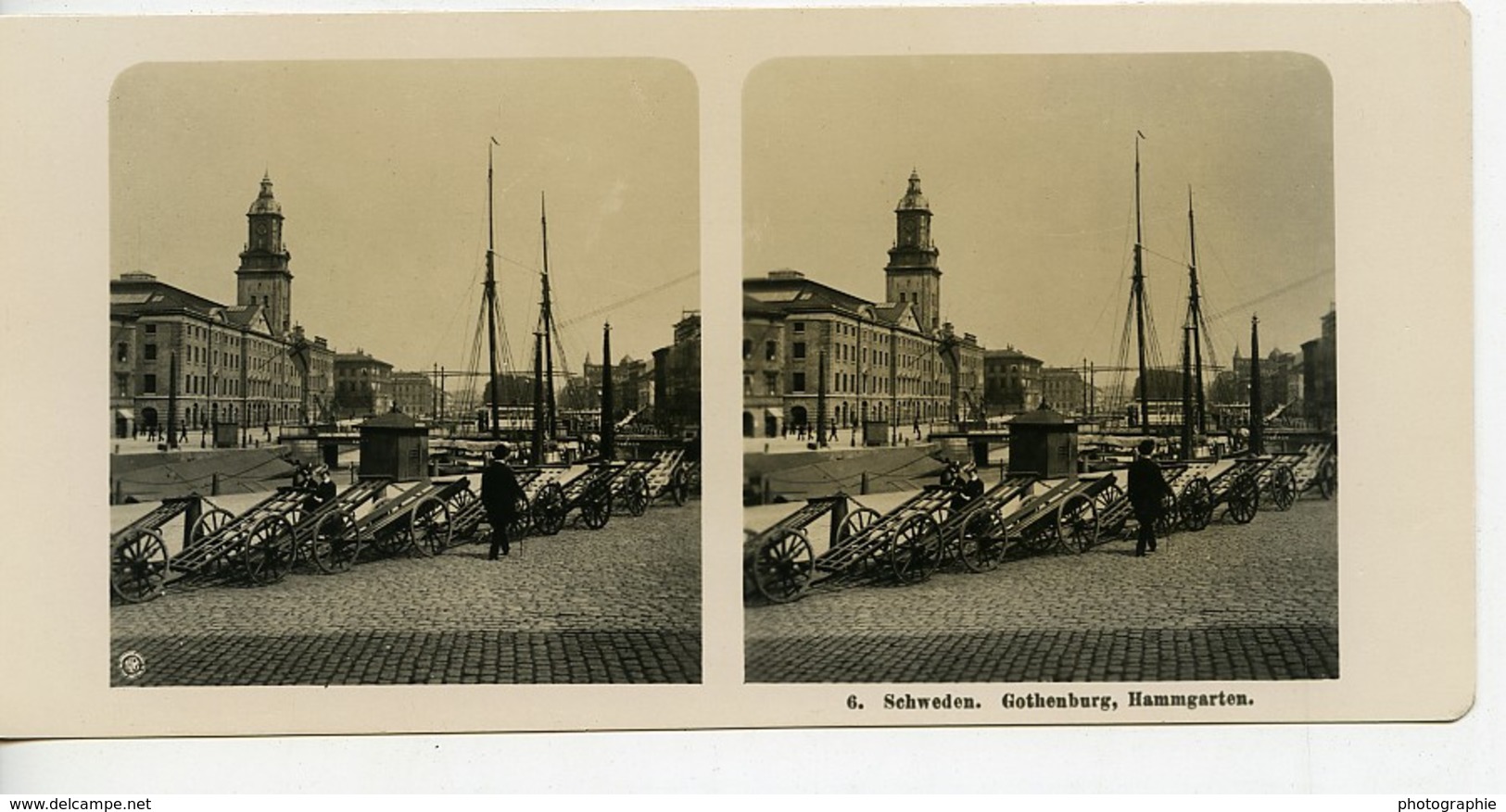 Suéde Göteborg Hammgarten Ancienne Photo Stereo NPG 1900 - Stereoscopic