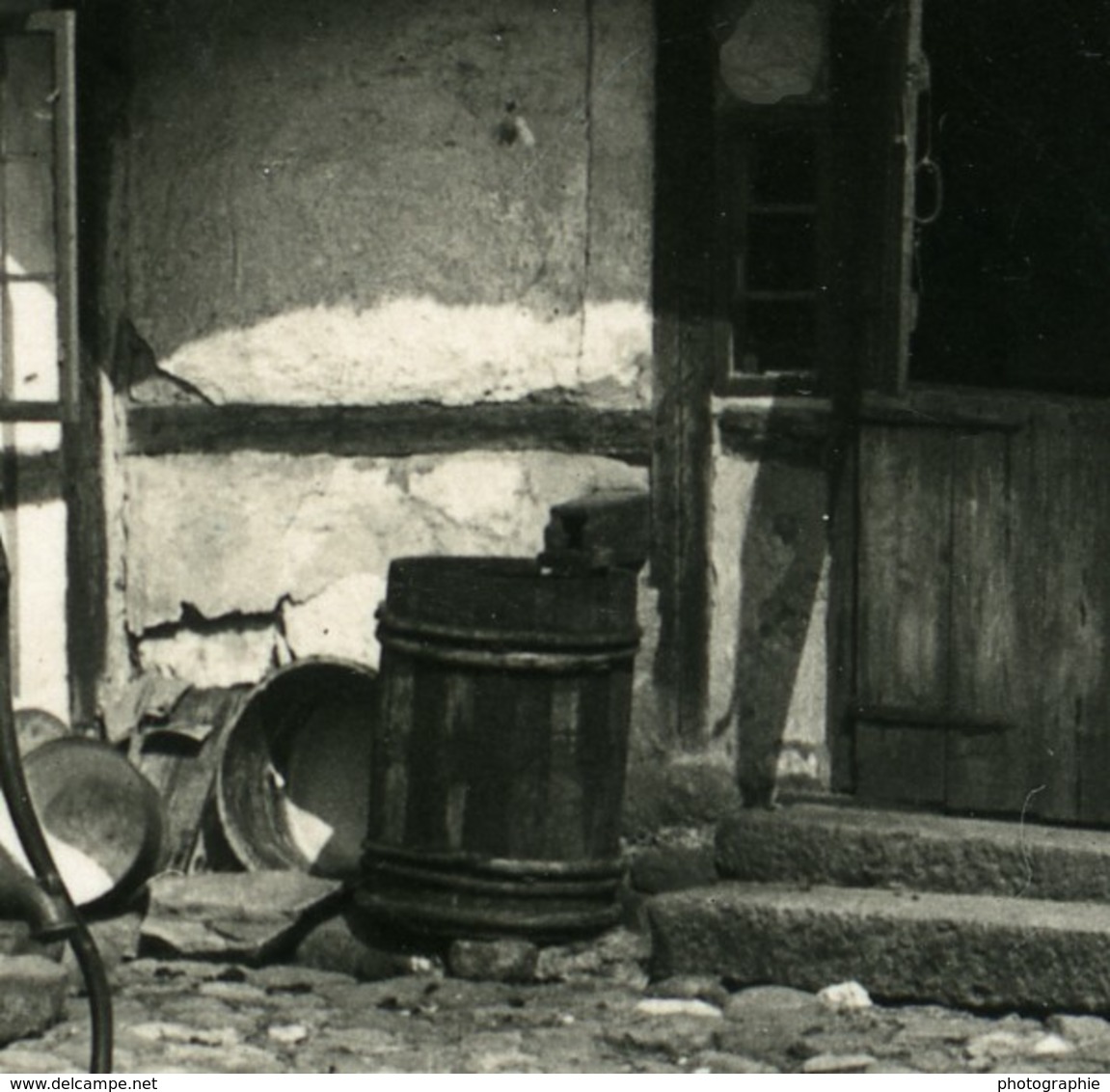 Suéde Falsterbo Ferme Toit De Chaume Ancienne Photo Stereo NPG 1900 - Stereoscopic